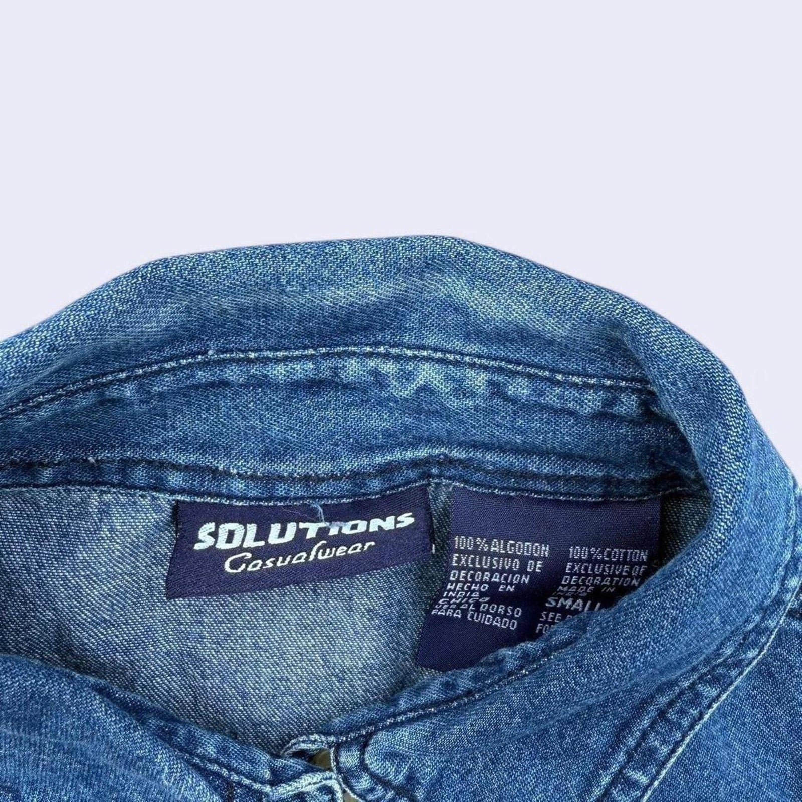 Vintage 2000 Happy New Year Denim Shirt